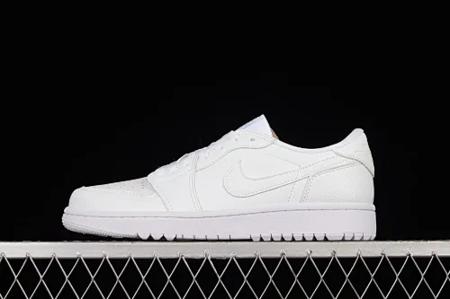 All categories Air Jordan Jordan series basketball shoes Air Jordan 1 Low Z version Air Jordan 1 Low Golf "Triple White" AJ1 Joe 1 new golf version all white color DD9315-101